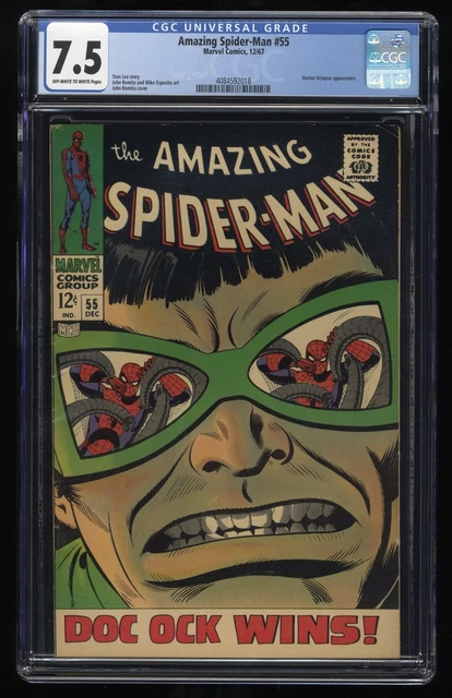 Amazing Spider-Man #55 CGC VF- 7.5 Doctor Octopus Appearance! Marvel 1967
