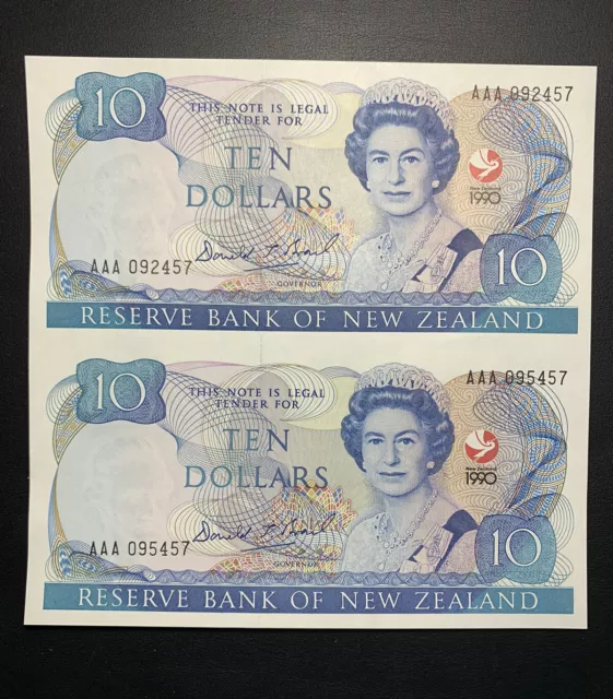 1990 New Zealand $10 Uncut ‘150th Anniversary Special Issue’ Prefix AAA