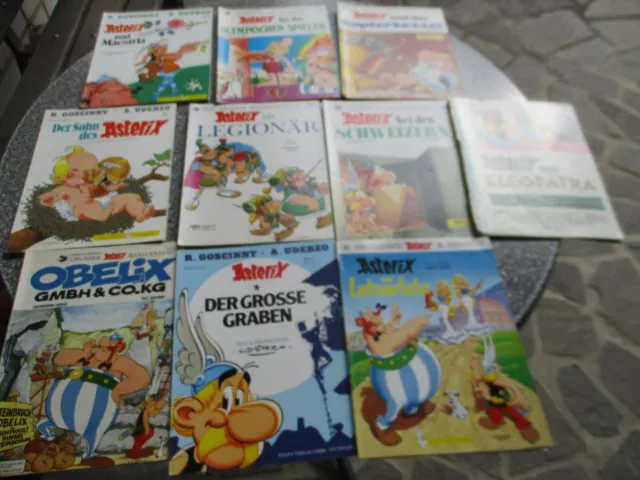 Asterix Comic Hefte 10 Stück Konvolut