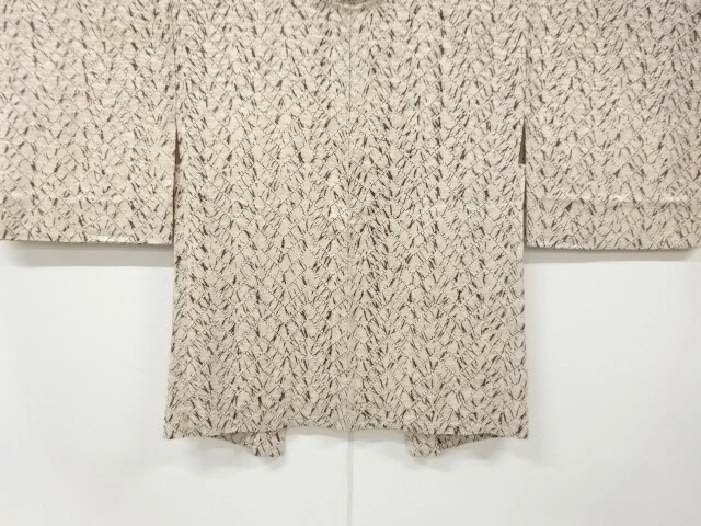 6610184: Japanese Kimono / Antique Haori / Itajime Shibori / Abstract Pattern