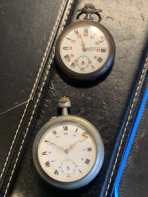 Lot De 2 Montres Mécaniques Vintage à Remontage Manuel - Boîtier Et Bracelet Plaqué Or - Occasion