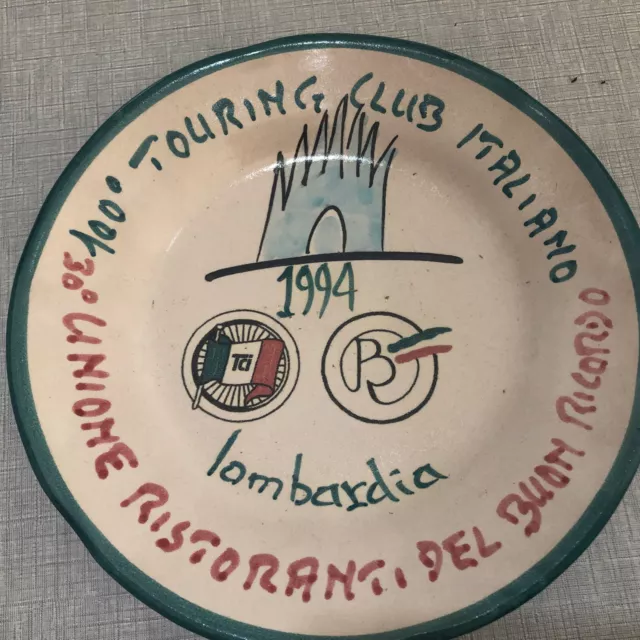 Piatto Ristorante Del Buon Ricordo-Touring Club Italiano Lombardia