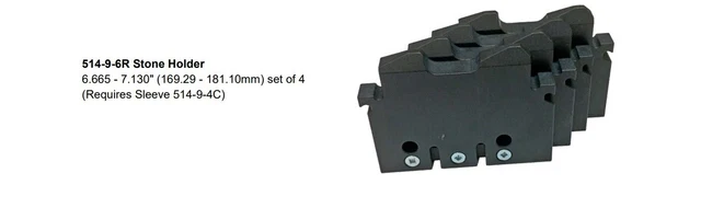 514-9-6R Stone holder (require 514-9-4C) fits Rottler HP7A HP6A H85A set 4 pcs