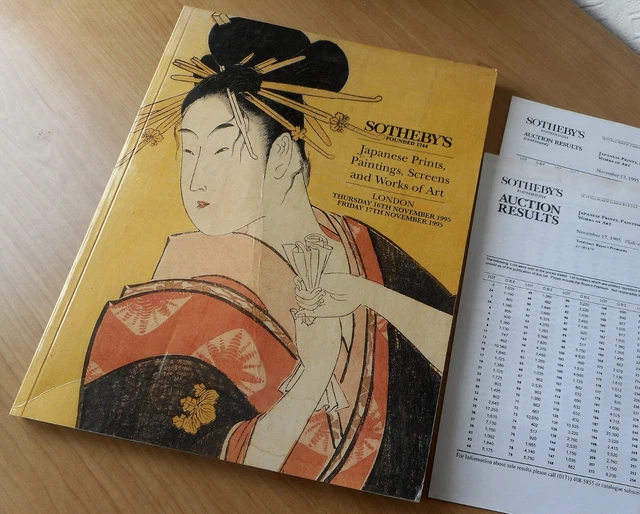 SOTHEBY'S AUCTION CATALOGUE 1995 Japanese Prints, Paintings, Screens