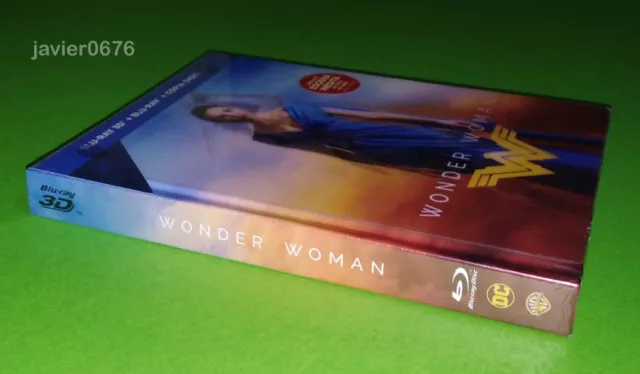 Wonder Woman Blu-Ray 3D + Blu-Ray Nuevo Y Precintado Edicion Digibook 3