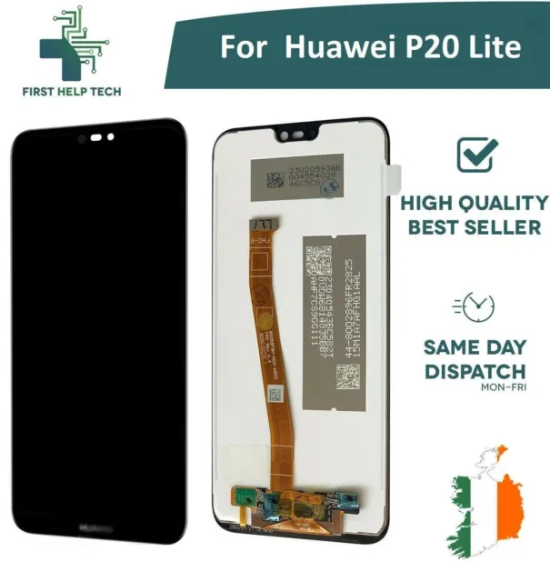 For Huawei P20 Lite LCD Display Touch Screen Digitizer Replacement Unit Black