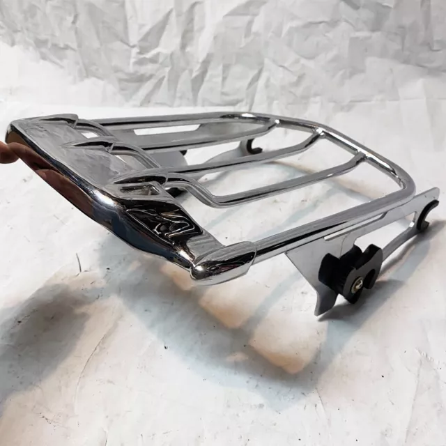 Hogworkz Chrome Detachable Air Wing TwoUp Luggage Rack for '09-Up Harley Touring