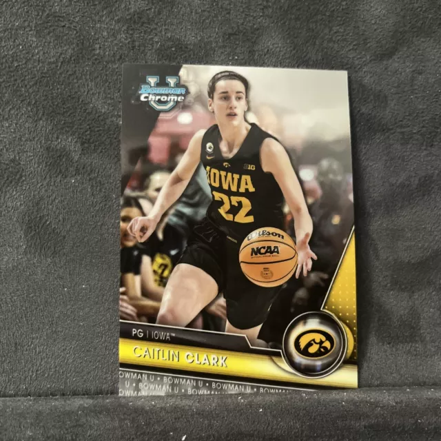 CAITLIN CLARK 20232024 Bowman U Chrome Basketball 34 Iowa Hawkeyes 7