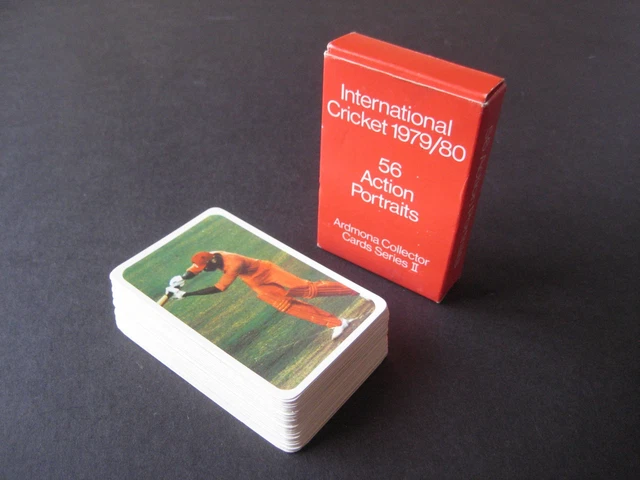 1979/80 INTERNATIONAL CRICKET_ARDMONA Trade Cards_Complete Box Set Of ...