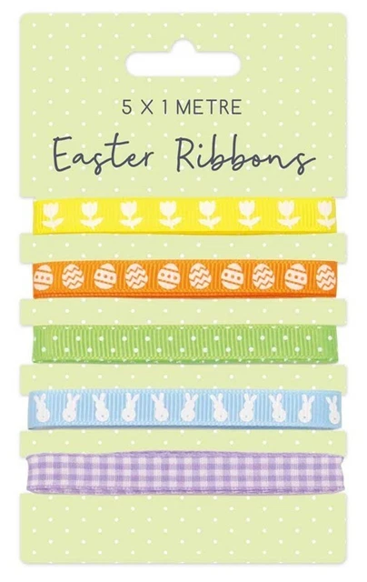 5m Pascua Listones Color Varios Conejito Regalo Wrap Capó Decoración Niños Craft