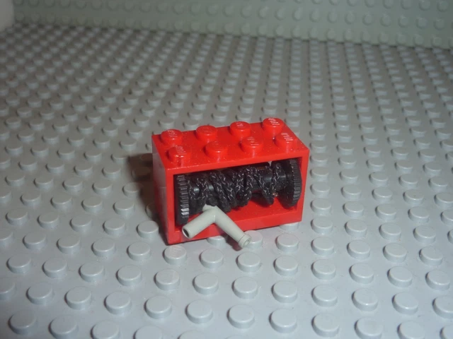LEGO Red Hose reel holder Réf 4209c02 Set 6382/6480/6989/6477/6366/6650/6464...