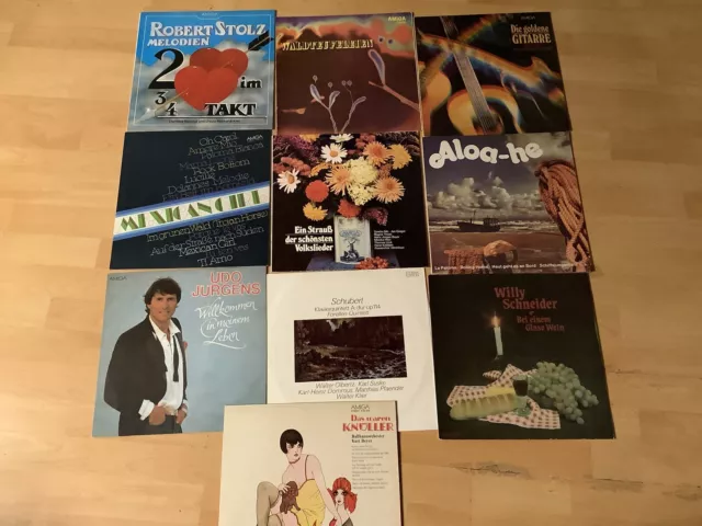 10 LPs  Amiga und Eterna Schlager Klassik Volksmusik