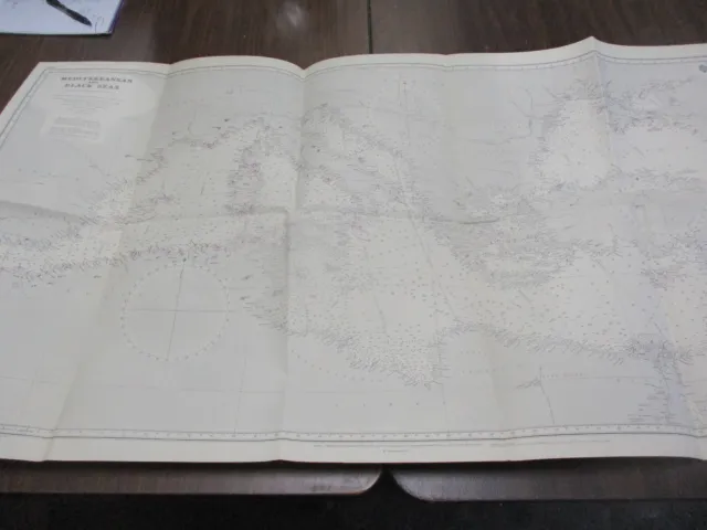 1964 Mediterranean and Black Seas Soundings Map