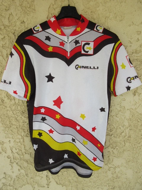 Maillot Cycliste Vintage Sibille Oliveira Des Années 80 - Taille L