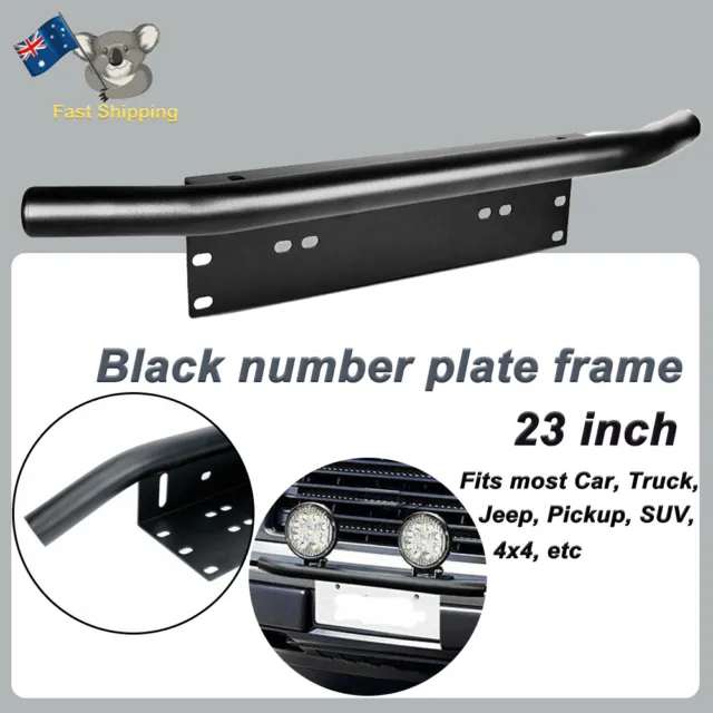 23" Number Plate Bullbar Frame For Driving Light Bar Mount Mounting Bracket