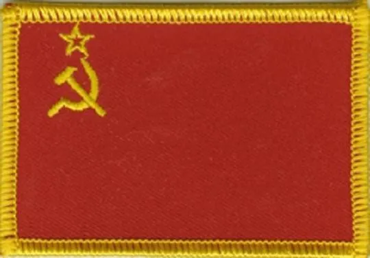 Aufnäher UdSSR Sowjetunion Fahne Flagge Aufbügler Patch 8 x 5 cm
