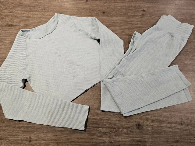 NA-KD da donna set top e leggings da palestra blu taglia media