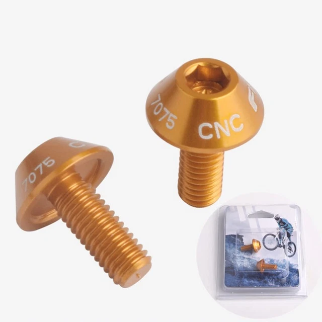 Boulons En Titane TC4 Pour Porte-bidon Vélo - Lot De 2, M5x12mm, Colorés Et Résistants