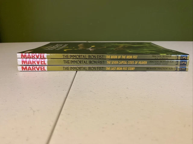 IRON FIST TPB'S MARVEL comic book (LOT OF 3) VOL 1-3 TPB LOT