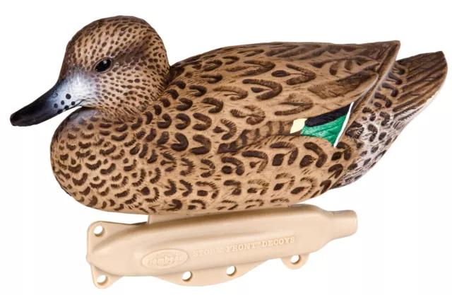 Outdoor Storm Front 2 Green Winged Teal Decoys 10.5'' Waterfowl Floaters 6 Pack 2