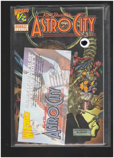 Astro City Wizard 1/2 Red & Yellow Logo w/Bag & COA Homage Comics 1996