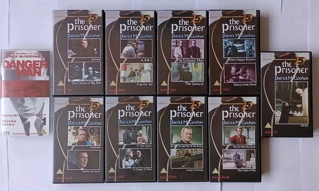 THE PRISONER VHS Set + Danger Man x 1 VHS £9.95 - PicClick UK