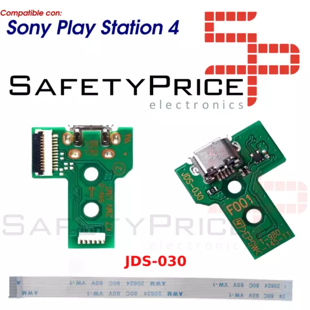 Jds-030 Conector Carga Mando Play Station 4 Placa Corriente Micro Usb Ps4+Flex