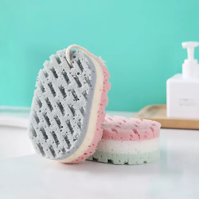 1PC Bath Sponge Exfoliating Body Shower Sponge Soft Bath Scrubber for Men Women