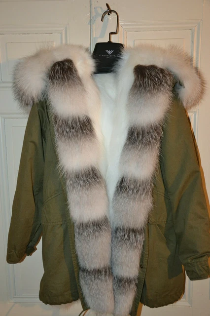 Fox lined sales parka