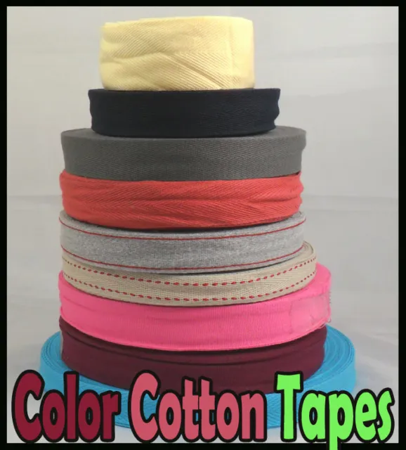 20mm Couleur Coton Sangle de Chevrons Bordure Dentelle Bruant Tablier Craft Tape