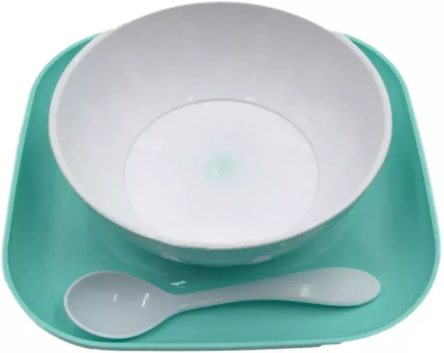 Baby Toddler Bowl & Spoon Plate Feeding Dinner Training Tableware Set