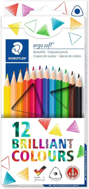 STAEDTLER Buntstifte ergo soft, 12 Farben, bruchfest, rutschfeste NEU