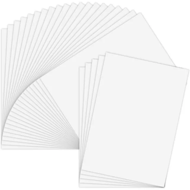 30 Feuilles - Vinyle Imprimable Papier Autocollant Étanche A4 - Blanc :  : Fournitures de bureau