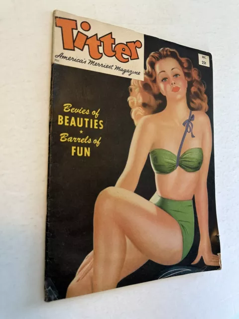 Titter Magazine Vol. 11 #3, Dec. 1954  VG-  Great Devorss Cover! 2