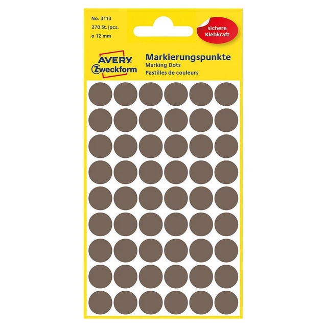 AVERY Zweckform Klebepunkte 3113 taupe Ø 12,0 mm