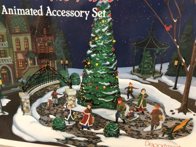 DEPT 56 - ALL AROUND THE PARK - Village Animated Accessory Set - 52477  INTACT