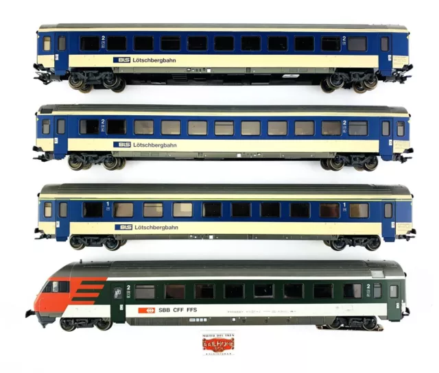 Jm224 - Märklin H0 42167 - Coffret De Voitures De Voyageurs Bls/Cff 3