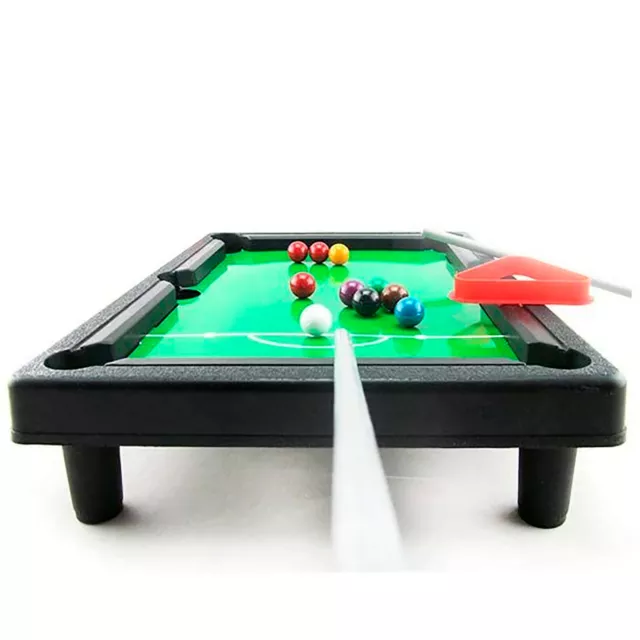 Juego de Billar mesa Pool con Bolas Y Tacos Mini Juegos SNOOKER 6x17.5x25.3 cm 3