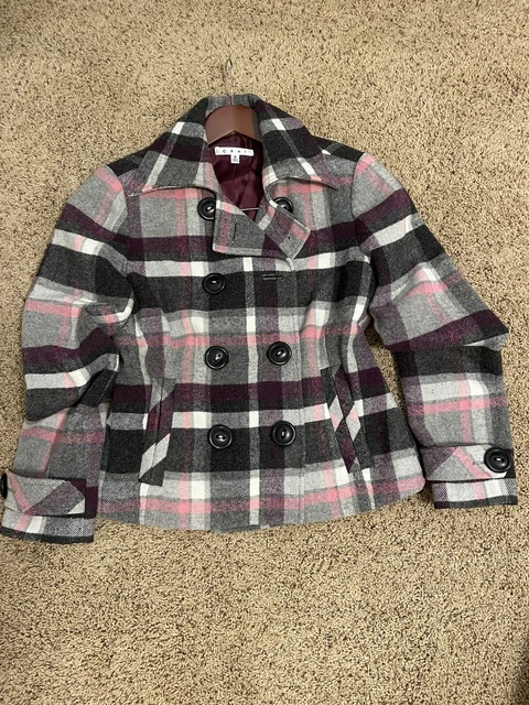 CABI 3852 SNOW Valley Red Plaid Jacket Size M 73.00 PicClick