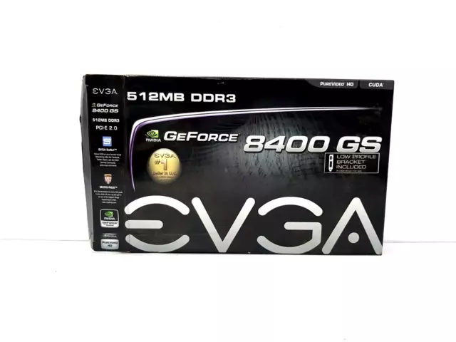 EVGA Nvidia Geforce 8400 GS 512MB DDR3 Videokarte 512 P3 1300 LR / Schnell