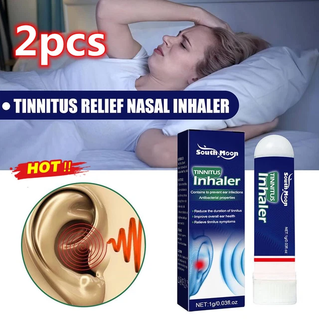 2x Inhalador nasal alivio instantáneo del tinnitus Inhalador nasal natural congestión BONITO S