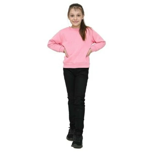 Bambine Maglione Tinta Unita Rosa Confetto Pullover Maniche Lunghe Felpa 2-13