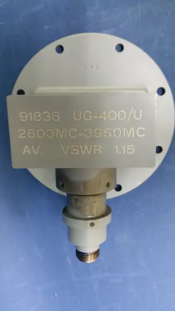 UG-400/U WR 284 HIGH POWER WAVEGUIDE TO COAXIAL ADAPTOR 2600 MHz-3950 MHz