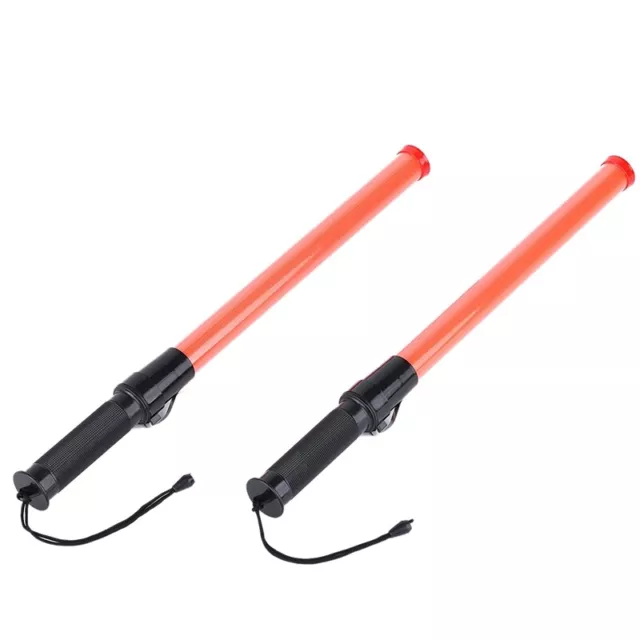 2Pack 21Inch Signal Traffic Safety Led Light Traffic Wands for Parking Guid K9Z6