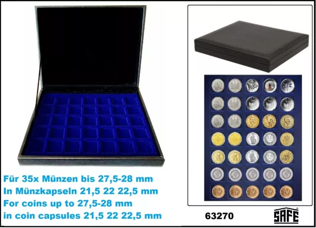 Coin Case 2 Zloty Poland commemorative coins 35x 27 mm Safe 63270 nova Deluxe