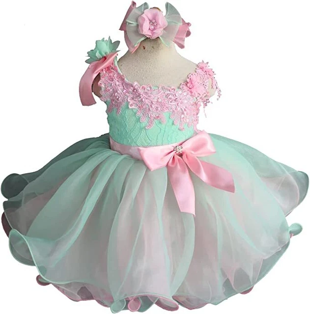 Jenniferwu  1179MP Infant Toddler Baby Newborn Little Girl Pageant dress size 3T