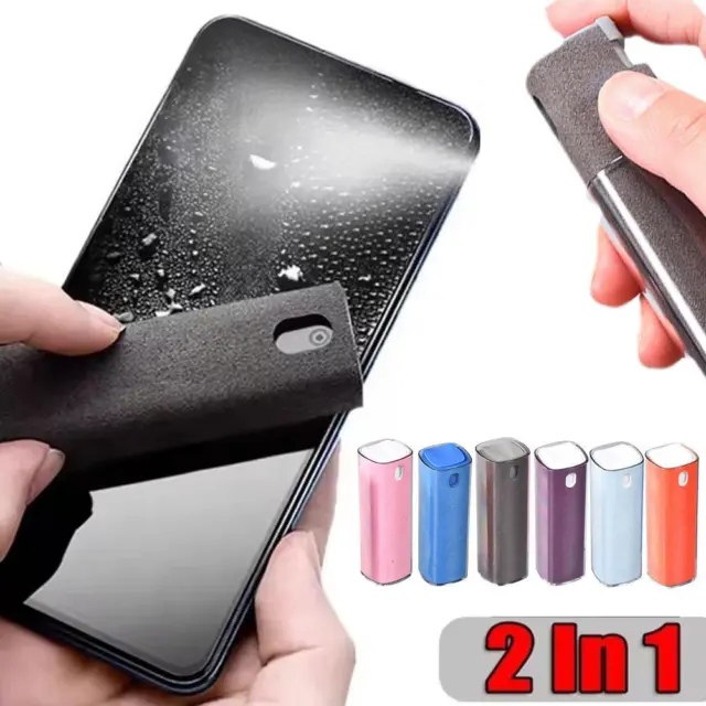Mobile Devices Phone Tablet Laptop Screen Cleaner 2 in 1 Spray Bottle Portabl✨-