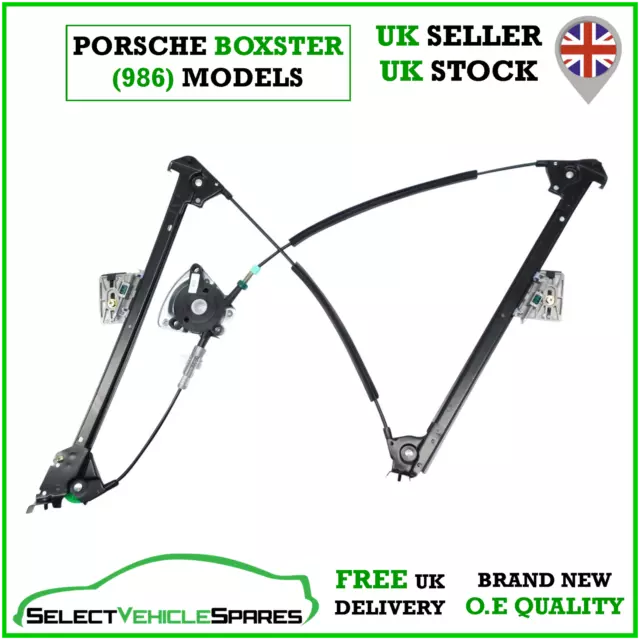 New Porsche Boxster 986 Drivers Side Front Right Window Regulator 1996-2004