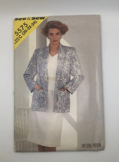 Butterick 5575 See & Sew Misses'Jacket, Top & Skirt - Uncut ✂️ Fast Shipping 🚢