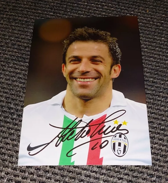 ALESSANDRO DEL PIERO #4 JUVENTUS LEGEND & ITALY - 6x4 SIGNED PHOTOGRAPH (PRINT)